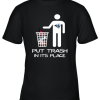Los Angeles Rams Put Trash In Its Place Funny NFL Youth T-Shirt –