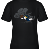 Los Angeles Rams Snoopy Plays The Football Game Youth T-Shirt –