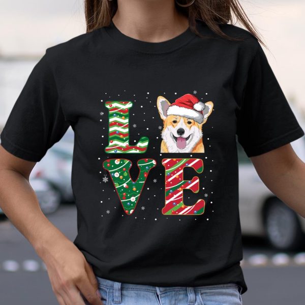 Love Corgi Christmas Santa Dog Lover Corgi Dad Mom Gift Long Sleeve T Shirt.65SLTXUKC7 T Shirt  Itees Global