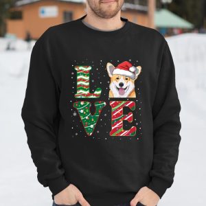 Love Corgi Christmas Santa Dog Lover Corgi Dad Mom Gift Long Sleeve T Shirt65SLTXUKC7 T Shirt Itees Global 3