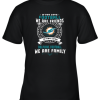 Love Football We Are Friends Love Dolphins We Are Family Shirts Youth T-Shirt –