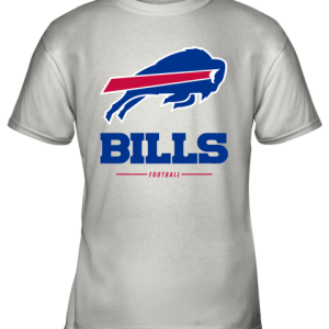 Men_s Buffalo Bills NFL Pro Line White Team Lockup T Shirt Youth T-Shirt –