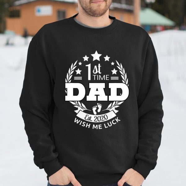 Mens 1st Time Dad Wish Me Luck 2020 Expectant New Father Gift T Shirt  Itees Global