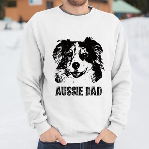 Mens Aussie Dad Shirt Australian Shepherd Dog Dad T Shirt Itees Global 3