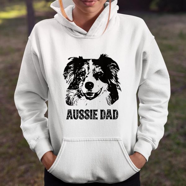 Mens Aussie Dad Shirt Australian Shepherd Dog Dad T Shirt  Itees Global