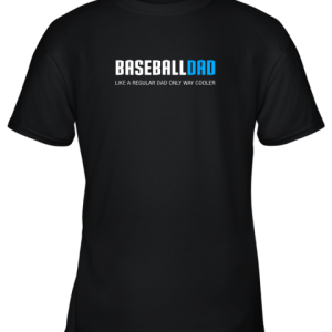 Mens Baseball Dad Shirt, Funny Cute Father’s Day Gift Youth T-Shirt –