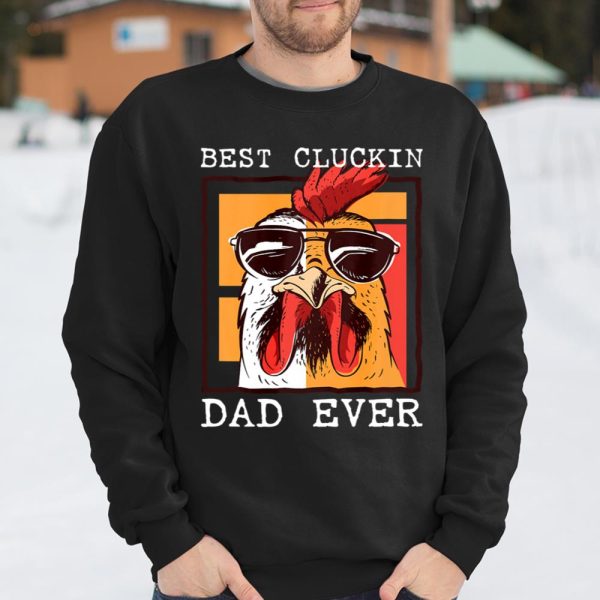 Mens Best Cluckin Dad Ever Chicken Dad Cool Rooster Father T Shirt  Itees Global