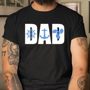 Mens Boating Dad Nautical Father T Shirt Itees Global 1