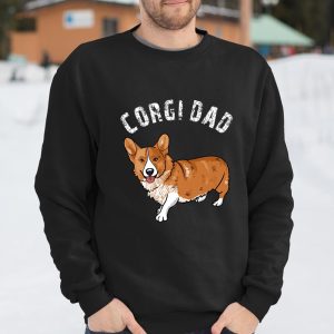 Mens Cute Corgi Dad Illustration Dog Owner Lover Gift Love Premium T ShirtKOSYTYUWCG T Shirt Itees Global 3