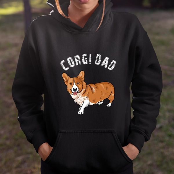 Mens Cute Corgi Dad Illustration Dog Owner Lover Gift Love Premium T Shirt.KOSYTYUWCG T Shirt  Itees Global