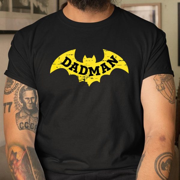 Mens Dadman T Shirt Cool Father Dad Gifts Super Dad T Shirt  Itees Global