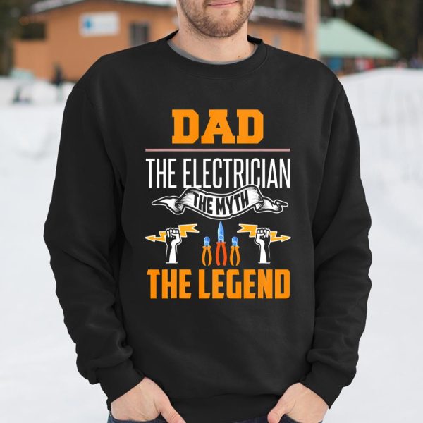 Mens Electrician Dad Shirt Funny Father Electrician Quote Gift T Shirt  Itees Global