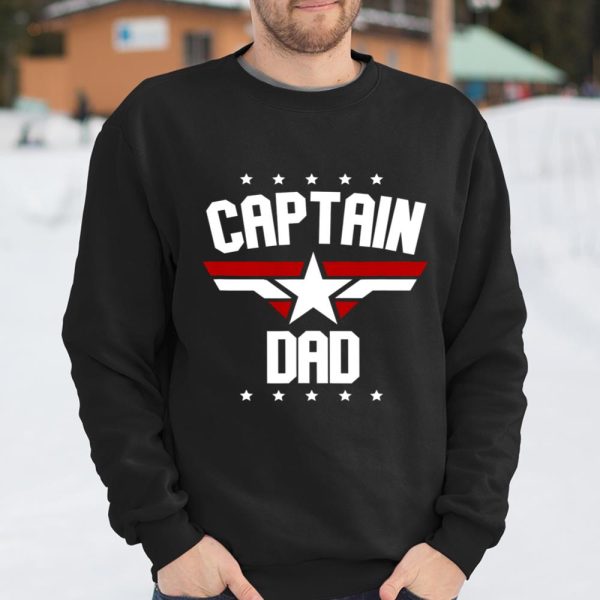 Mens Father s Day Dad s Birthday Captain Dad T Shirt  Itees Global