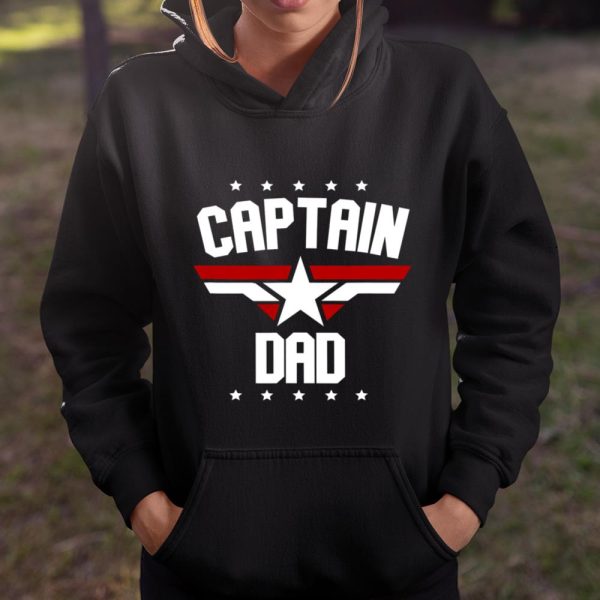 Mens Father s Day Dad s Birthday Captain Dad T Shirt  Itees Global