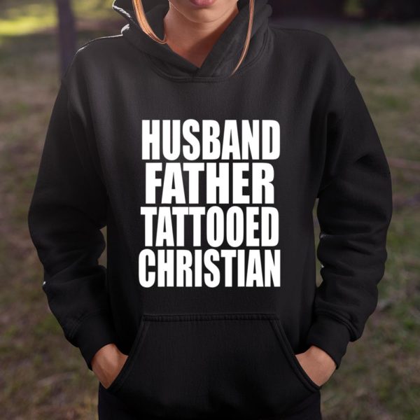 Mens Husband Father Tattooed christian Shirt Dad Husband T Shirt  Itees Global