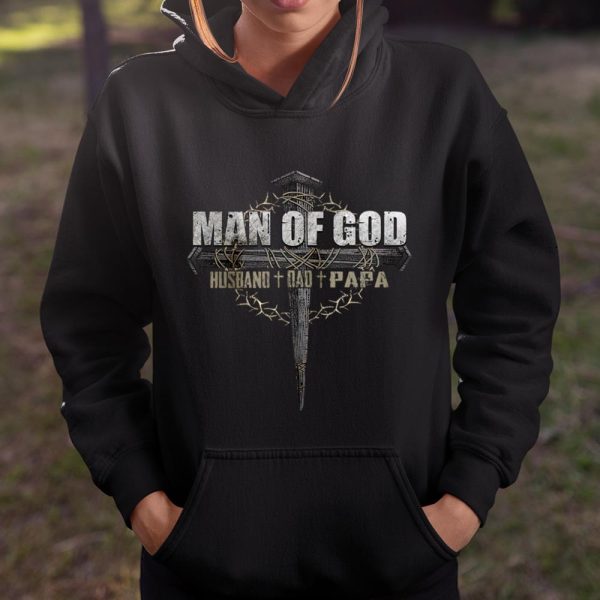 Mens Man of God Husband Dad Papa T Shirt  Itees Global