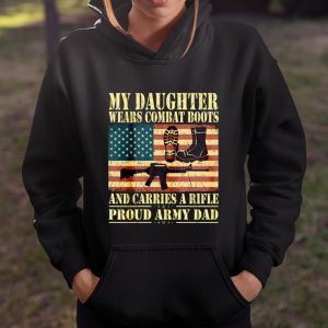 Mens My Daughter Wears Combat Boots Proud Army Dad Father Gift T Shirt Itees Global 4