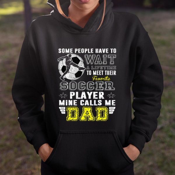 Mens My Favorite Soccer Player Calls Me Dad T Shirt Father T Shirt  Itees Global