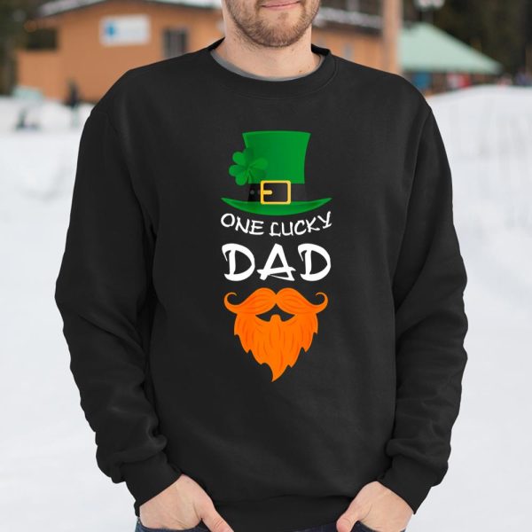 Mens One Lucky Dad Shirt Saint St Patrick s Father Gifts T Shirt  Itees Global