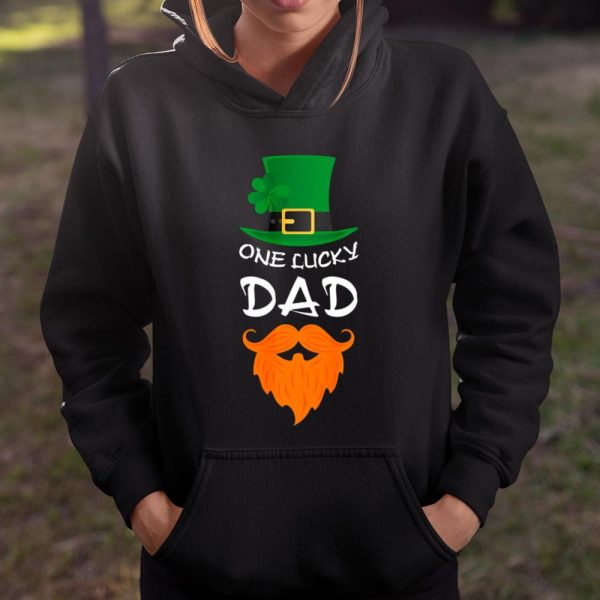 Mens One Lucky Dad Shirt Saint St Patrick s Father Gifts T Shirt  Itees Global