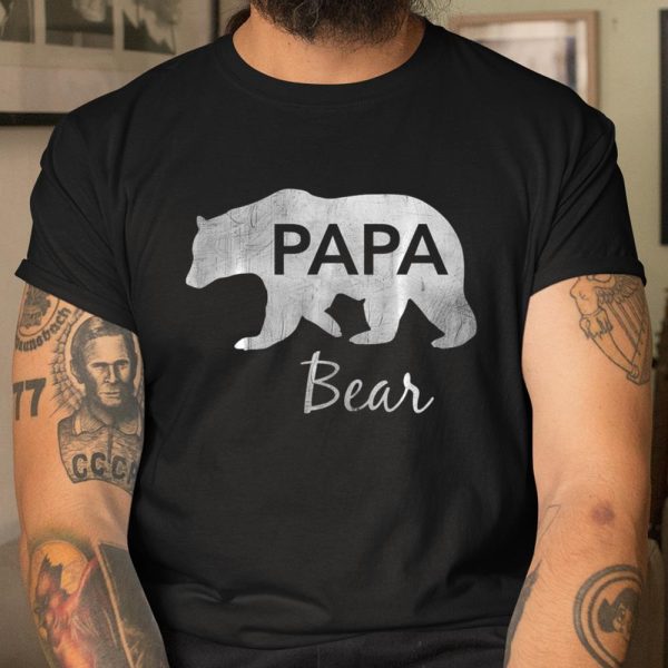 Mens Papa Bear Great Gift For Dad Father Grandpa T Shirt  Itees Global