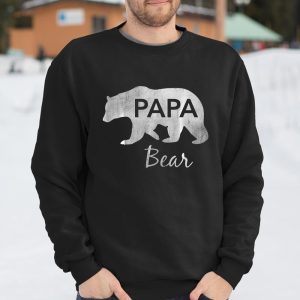 Mens Papa Bear Great Gift For Dad Father Grandpa T Shirt Itees Global 3
