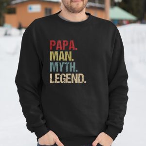 Mens Papa Man Myth Legend Shirt Daddy Father Gift T Shirt Itees Global 3