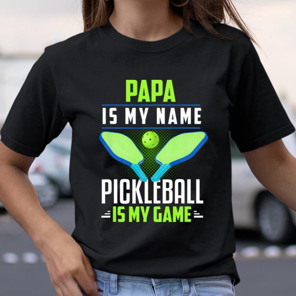 Mens Pickleball Dad Shirt Father Pickleball Gift Funny Papa T Shirt  Itees Global