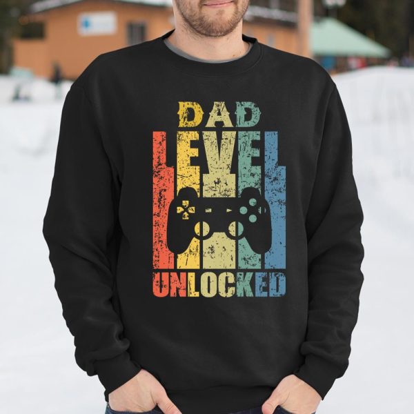 Mens Pregnancy Announcement Dad Level Unlocked Soon To Be Father Premium T Shirt  Itees Global