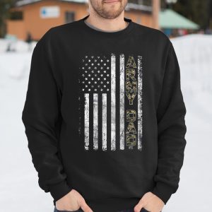 Mens Proud Army Dad T Shirt United States USA Flag Father Gift T Shirt Itees Global 3