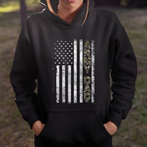Mens Proud Army Dad T Shirt United States USA Flag Father Gift T Shirt Itees Global 4