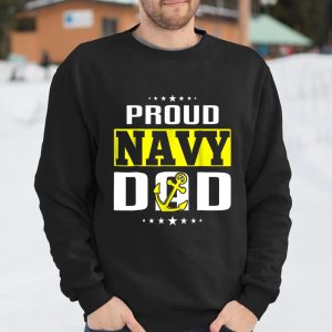 Mens Proud US Navy Dad T Shirt Army Military Father T Shirt Itees Global 3