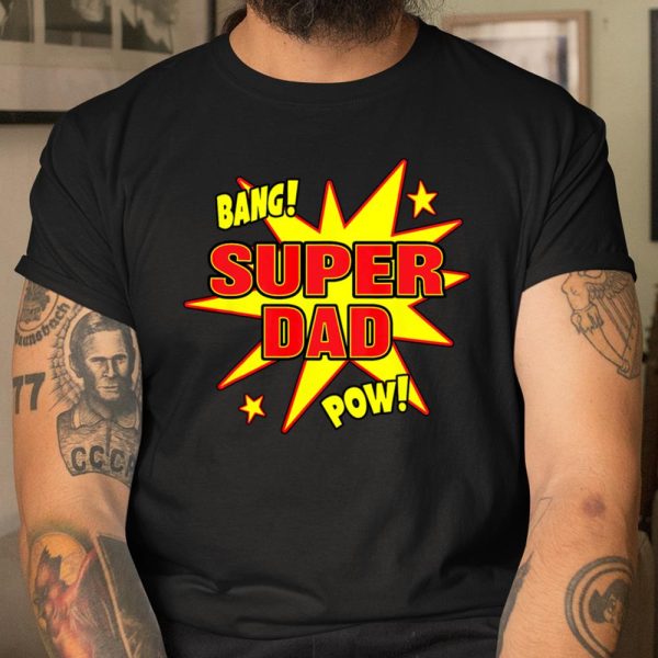 Mens Super Dad Super Hero Power Father New Daddy Father s Day T Shirt  Itees Global