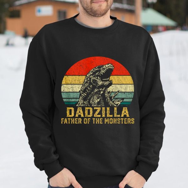 Mens Vintage Dadzilla Father Of The Monsters Shirt Funny T Shirt  Itees Global