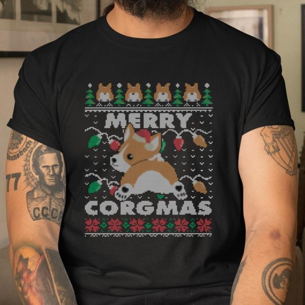 Merry Corgmas Christmas Corgi Dog Owner Rescuer Mom Dad Long Sleeve T Shirt.XKSRT8U3C5 T Shirt  Itees Global