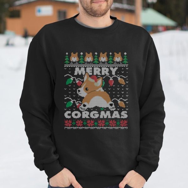 Merry Corgmas Christmas Corgi Dog Owner Rescuer Mom Dad Long Sleeve T Shirt.XKSRT8U3C5 T Shirt  Itees Global