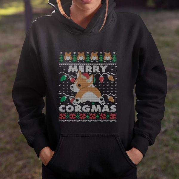 Merry Corgmas Christmas Corgi Dog Owner Rescuer Mom Dad Long Sleeve T Shirt.XKSRT8U3C5 T Shirt  Itees Global