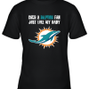 Miami Dolphins Born A Dolphins Fan Just Like My Daddy Youth T-Shirt –