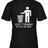 Miami Dolphins Put Trash In Its Place Funny NFL Youth T-Shirt –