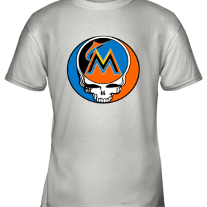 Miami Marlins The Grateful Dead Baseball MLB Mashup Youth T-Shirt –