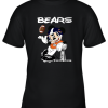 Mickey Bears Taking The Super Bowl Trophy Football Youth T-Shirt –