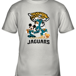 Mickey Donald Goofy The Three Jacksonville Jaguars Football Youth T-Shirt –
