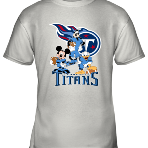 Mickey Donald Goofy The Three Tennessee Titans Football Shirts Youth T-Shirt –