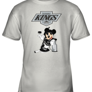Mickey Los Angeles Kings With The Stanley Cup Hockey NHL Youth T-Shirt –