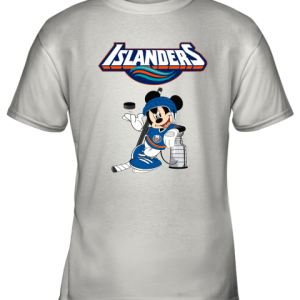 Mickey New York Islanders With The Stanley Cup Hockey NHL Youth T-Shirt –