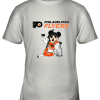 Mickey Philadelphia Flyers With The Stanley Cup Hockey NHL Youth T-Shirt –