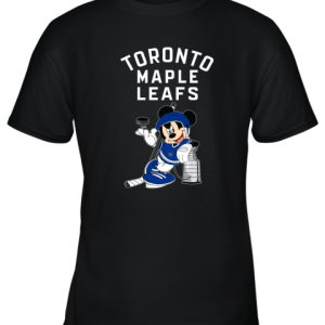 Mickey Toronto Maple Leafs With The Stanley Cup Hockey NHL Youth T-Shirt –