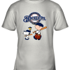Milwaukee Brewers Let’s Play Baseball Together Snoopy MLB Youth T-Shirt –