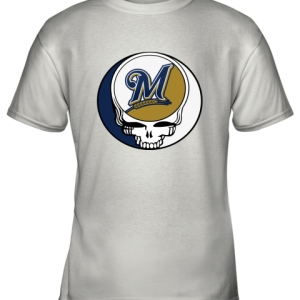 Milwaukee Brewers The Grateful Dead Baseball MLB Mashup Youth T-Shirt –