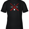 Minnesota Baseball Bats Classic State Outline Youth T-Shirt –